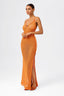 Deep V-Neck Lace-Up Bodycon Beach Maxi Dress