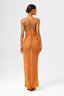 Deep V-Neck Lace-Up Bodycon Beach Maxi Dress