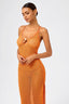 Deep V-Neck Lace-Up Bodycon Beach Maxi Dress