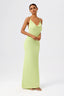 Cowl-Neck Open-Back Sleeveless Mermaid Maxi Dress