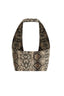 Snake Print Halter Crop Top in Sexy Snake