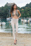 Snake Print Halter Crop Top in Sexy Snake