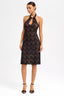 Oriental-Inspired Lace Mini Dress