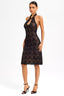 Oriental-Inspired Lace Mini Dress