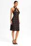 Oriental-Inspired Lace Mini Dress