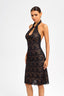 Oriental-Inspired Lace Mini Dress