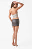 Fiery Short Faux Leaether Mini Skirt in Brown