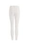 High-Waist Stretch Slit Leg Pants in Black