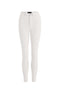 High-Waist Stretch Slit Leg Pants in Black