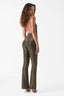 Deep V Halter Backless Shimmer Jumpsuit in Vintage Gold
