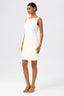 Sleeveless Boat Neck Office Sheath Dress