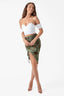 3D Rose Off-Shoulder Bustier Top with Detachable Choker in White