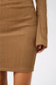 Long-Sleeve Off-Shoulder Bodycon Knit Mini Dress