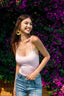 Deep U-Neck Padded Strapless Camisole in Lemon
