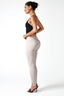 Deep U-Neck Padded Strapless Camisole in Lemon