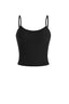 Deep U-Neck Padded Strapless Camisole in Lemon