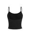 Deep U-Neck Padded Strapless Camisole in Lemon