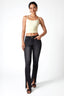 Deep U-Neck Padded Strapless Camisole in Lemon