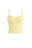 Deep U-Neck Padded Strapless Camisole in Lemon