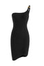 Asymmetrical One-Shoulder Little Black Dress