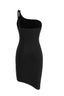 Asymmetrical One-Shoulder Little Black Dress