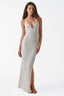 Keyhole Knit Maxi Dress in Off-White