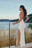 Keyhole Knit Maxi Dress in Off-White