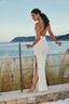 Keyhole Knit Maxi Dress in Off-White