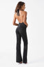 Cross Neck Halter Backless Jumpsuit in Black